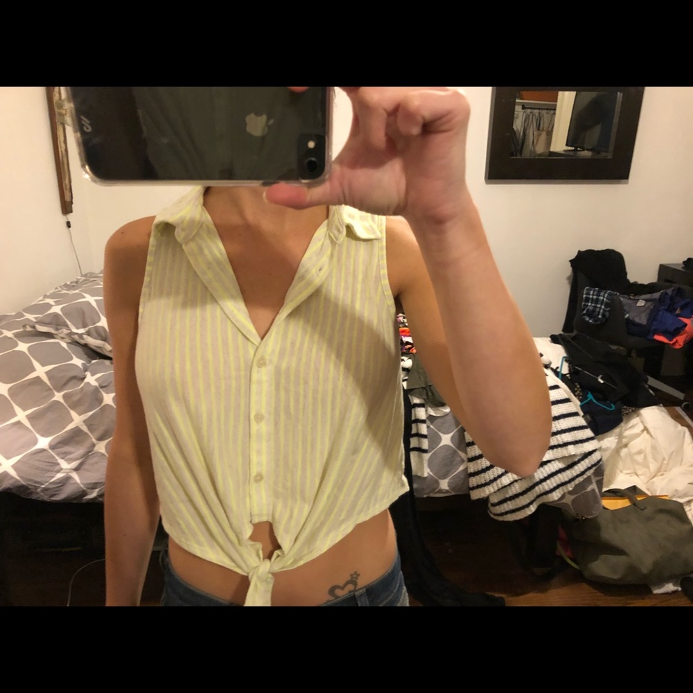 Striped crop top